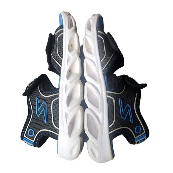 Skechers S Light Hypno-Splash Sandals Black Blue Big Boys US 3 - Picture 7 of 11